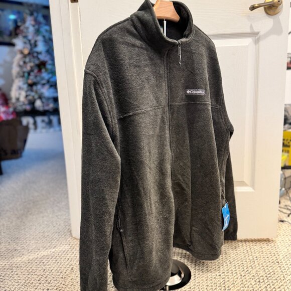 Columbia Men's NWT XXL Steens Mountain Full Zip Fleece Jacket Pockets Gray $75 - Picture 4 of 8